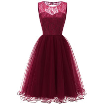 Women's Lace Sleeveless Cocktail Party Dresses Women's Lace Sleeveless Cocktail Party Dresses