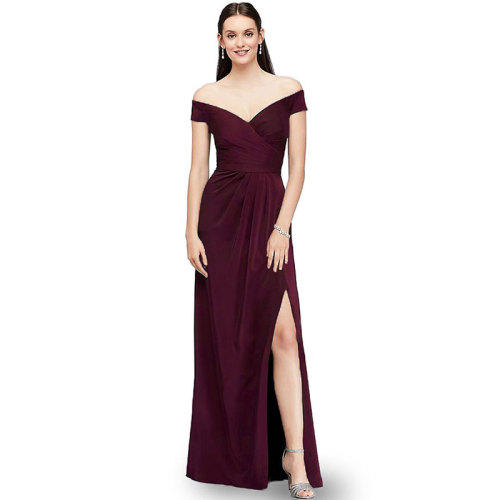 Off The Shoulder Maxi Evening Dress