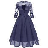Women's Multi-Color Elegant Party Lace Dress