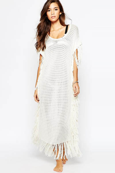White Beach Caftan L51252