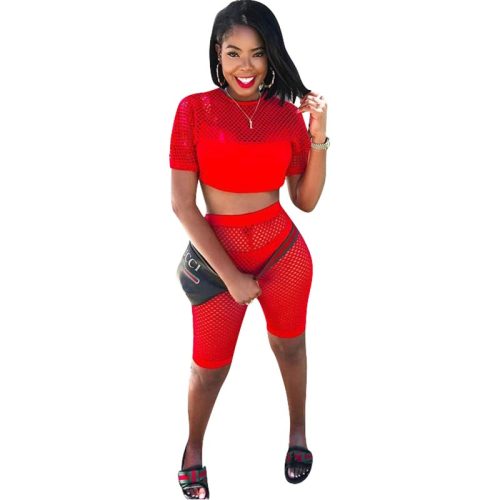 Perspective Mesh Three Piece Shorts