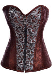 Front Zip Sexy Corset with G-string L4230