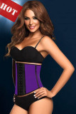Purple 9 Steel Bones Latex Under Bust Corset L42632-2