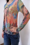 Country Girl Tattoo Long Sleeves T-shirt L9808