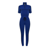 Casual Ribbon Sports Pant Set