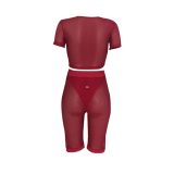 Perspective Mesh Three Piece Shorts