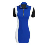 Casual Patchwork Sheath Mini Dress