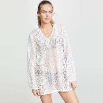 Long Sleeve Lace Cover Up Dress