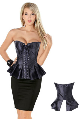 Peplum Flare Corset Black L4050-5