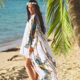 Chiffon Printed Cover Ups Long Cardigan
