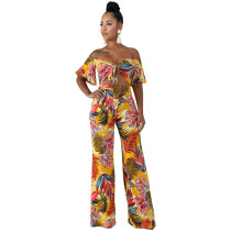 Sexy Off Shoulder Hollow Out Jumpsuit