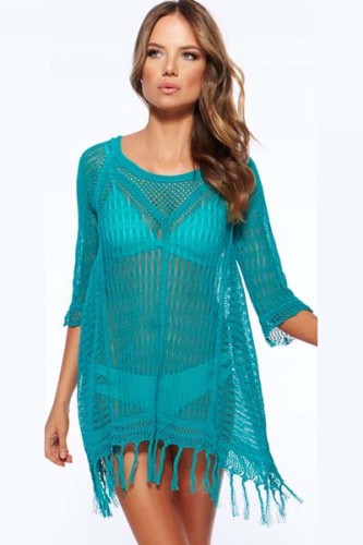 Sexy Cool Fringe Crochet Beachwear L38207-2