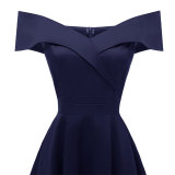 Women's Off Shoulder Sleeveless Cocktail Party Dress