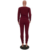 Women's Lady Tracksuit Sweatshirt Pants Set