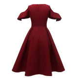 Cape Patchwork Swing Dress