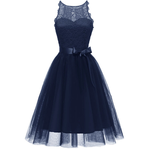 Women's Fashion A-line Lace Sleeveless Cocktail Dress