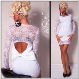 White Lace Pierced Babydoll L2321-2