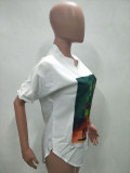 Fashion Print Short Sleeve Shirt