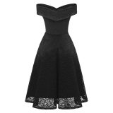 V-Neck Sleeveless Lace A-Line Cocktail Dress