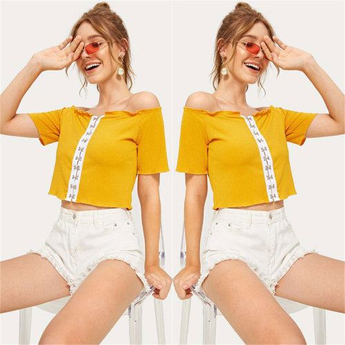 Solid Color Off Shoulder Cardigan Top