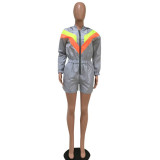 Neon Stripe Romper