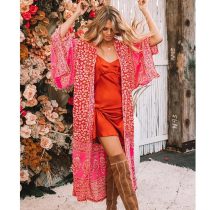 Flower Chiffon Loose Beach Cardigan