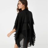 Lace Trim Kimono
