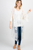 Lace Mesh Embroidered Beach Cardigan