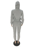 Women's Zipper Long Sleeve Sweatsuits Tracksuits Pockets Hoodie with Sweatpants Set Two Piece Outfit