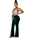 Micro-Flare Mid Waist Casual Pants