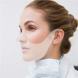 Durable Face Protection For Adult Mouth ,Shield Combine Plastic Reusable Washable Clear Face Covering