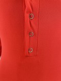 Solid Color Hooded Homewear Jumpsuit