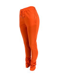 Casual Sports Drawstring Pants with Pockets