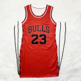 Casual Sleeveless Letter Print Double-sided Pattern Bandage Basketball Shirt Dress