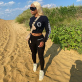 Autumn Woman Clothing Printed 2 Piece Jogger Set
