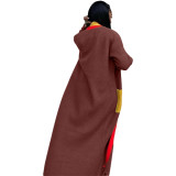 Loose Knit Cardigan Fringed Long Sweater Outwear