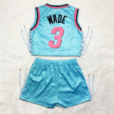 Two-Piece Double-sided Pattern Printed Sleeveless Bandage Shorts Set