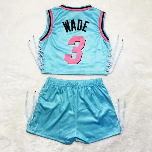 Two-Piece Double-sided Pattern Printed Sleeveless Bandage Shorts Set