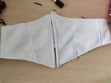Solid White Corset Patchwork Blazer Suit Set Two Piece OL Office Ladies Slim Elegant Blazer Set
