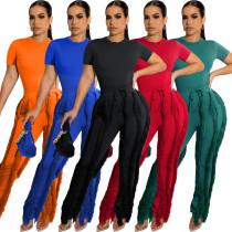 Spring Summer Ladies Suit Tassel Fashion Sportswear Pant Set Spring Summer Ladies Suit Tassel Fashion Sportswear Pant Set
