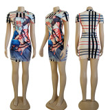Summer Fashion Digital Printed Bodycon Dresses