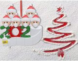 Personalized Quarantine Survived Christmas Ornament Kit, 2020 Customized Family Members Name Xmas Tree Pendants DIY Creative Gift(1,2,3,4,5,6,7)