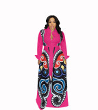 Casual Print Butterfly Swing Dress