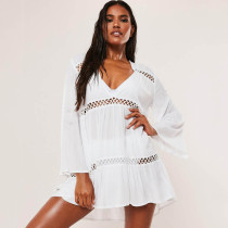 Cotton Patchwork Beach Blouse
