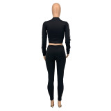 Autumn Woman Clothing Printed 2 Piece Jogger Set