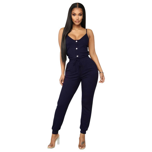 Casual Pit Strip Jumpsuit