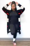 Knitting Belgravia Check Longline Cardigan Sweater