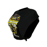 Casual Black Cool Racing Print Bandage Hollowed Out Split Joint O Neck T-Shirts