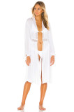 Chiffon Wrinkled Lace Shirt Beach Cardigan