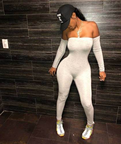 Casual Off Shoulder Jumpsuit